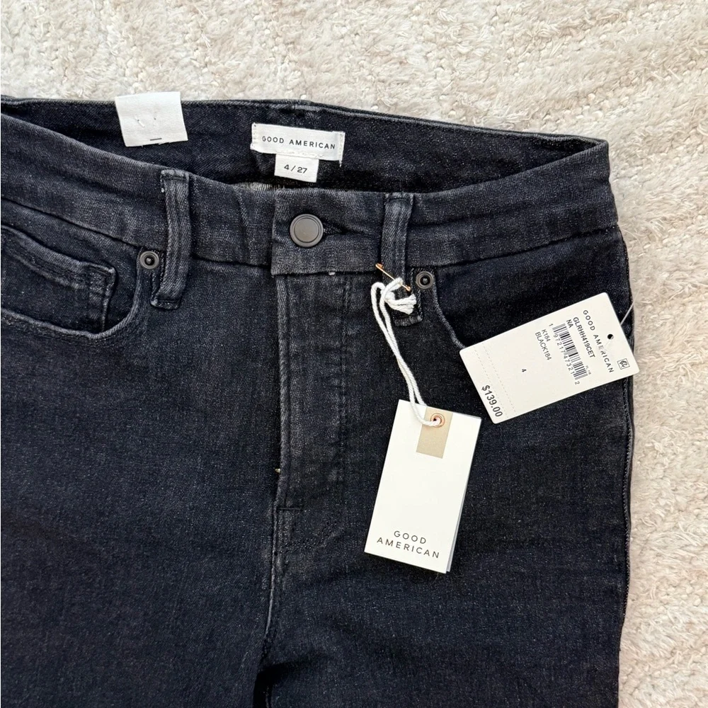 NWT - Good American Women’s Black High-rise Jeggings - Size 4 - Picture 5 of 8